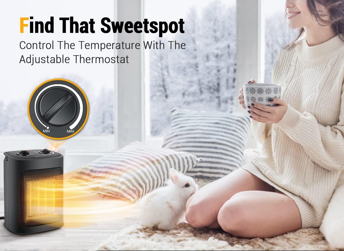 Space Heater 1500W Electric Heaters Indoor Portable Review