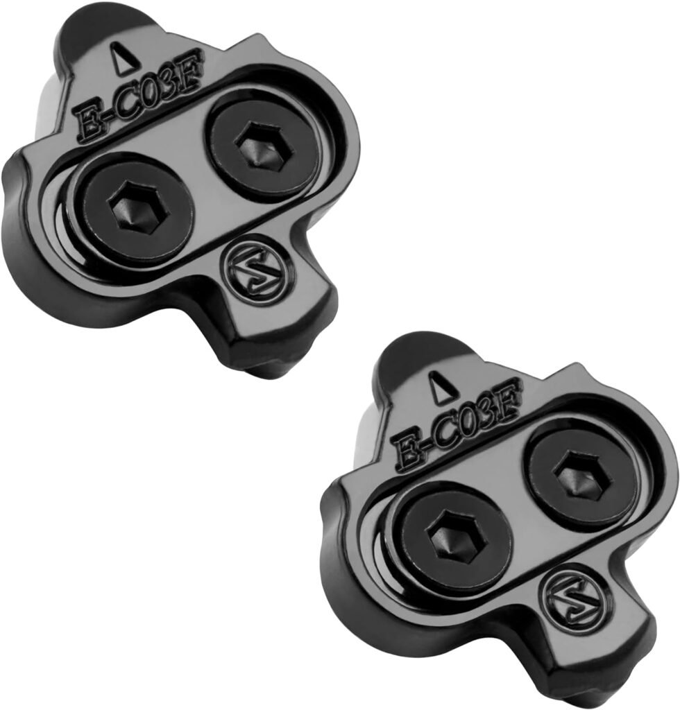 CyclingDeal Bike Cleats Compatible with Shimano MTB SPD Pedals SM-SH51 or SM-SH56 - for Indoor Cycling Spinning  Mountain Bicycle Shoes - Single-Release 12° Float or Multi-Release 4° Float