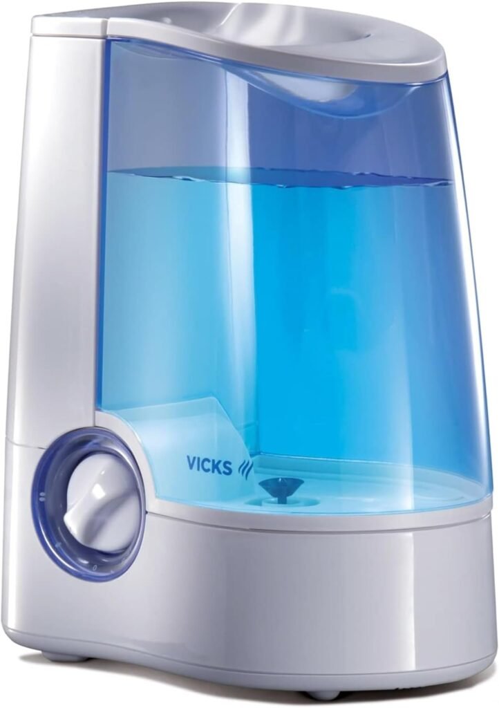 Vicks Warm Mist Humidifier Small to Large Room Vaporizer for Baby, Kids and Adults, 1 Gallon Tank