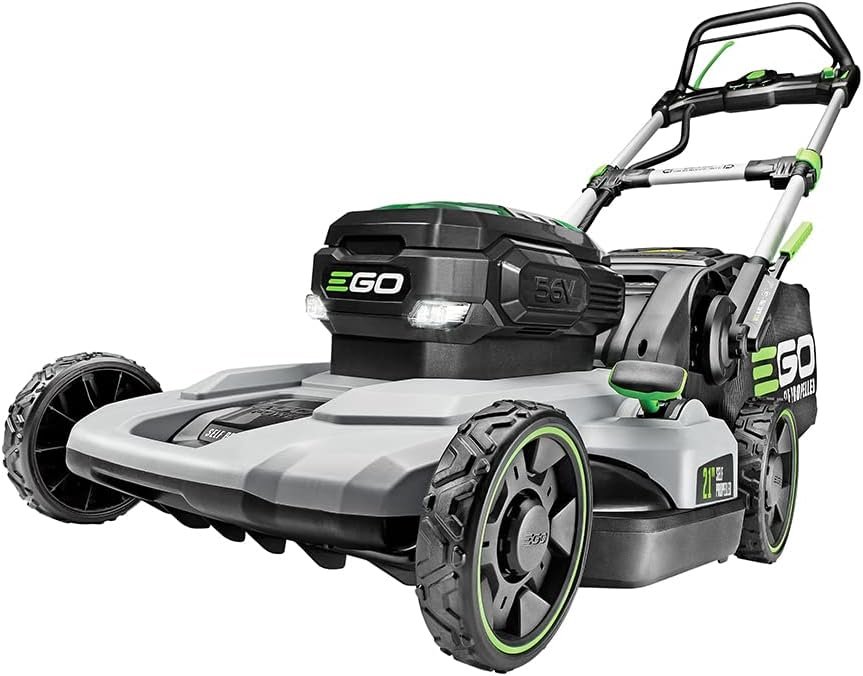 EGO Power+ LM2102SP-A 21-Inch 56-Volt Lithium-ion Self-Propelled Cordless Lawn Mower (2) 4.0Ah Battery and Rapid Charger Included