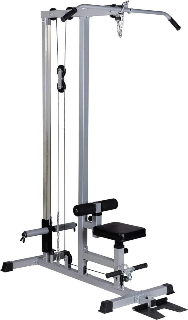 GDLF LAT Pull Down Machine Low Row Cable Fitness Exercise Body Workout Strength Training Bar Machine