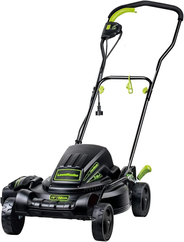 LawnMaster LMRM1801 Push Reel Lawn Mower 18-Inch 5-Blade