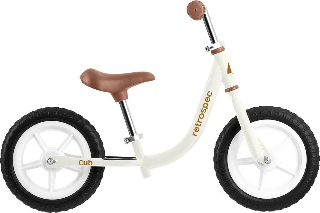 Retrospec Cub Toddler 12 Balance Bike, 18 Months - 3 Years Old, No Pedal Beginner Kids Bicycle for Girls  Boys, Flat-Free Tires, Adjustable Seat,  Durable Frame