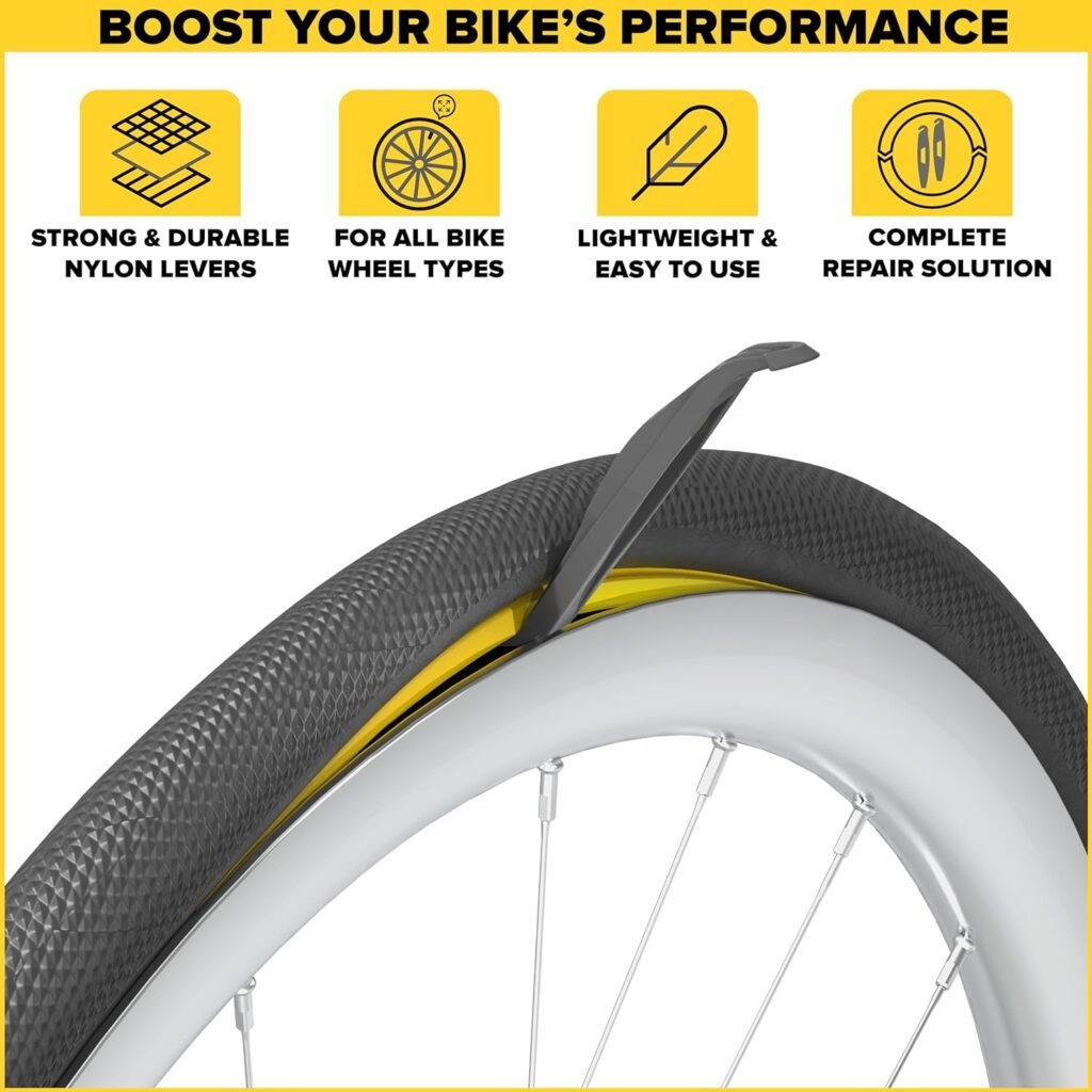 Ultraverse Bike Inner Tube for 700x23-25c, 700x28-32c, 700x35-43c 28 inch Bicycle Wheel Sizes with 48mm Presta Valve - Butyl Rubber Tubes for Road and Gravel Bikes - 2 Tubes, 2 tire levers Included